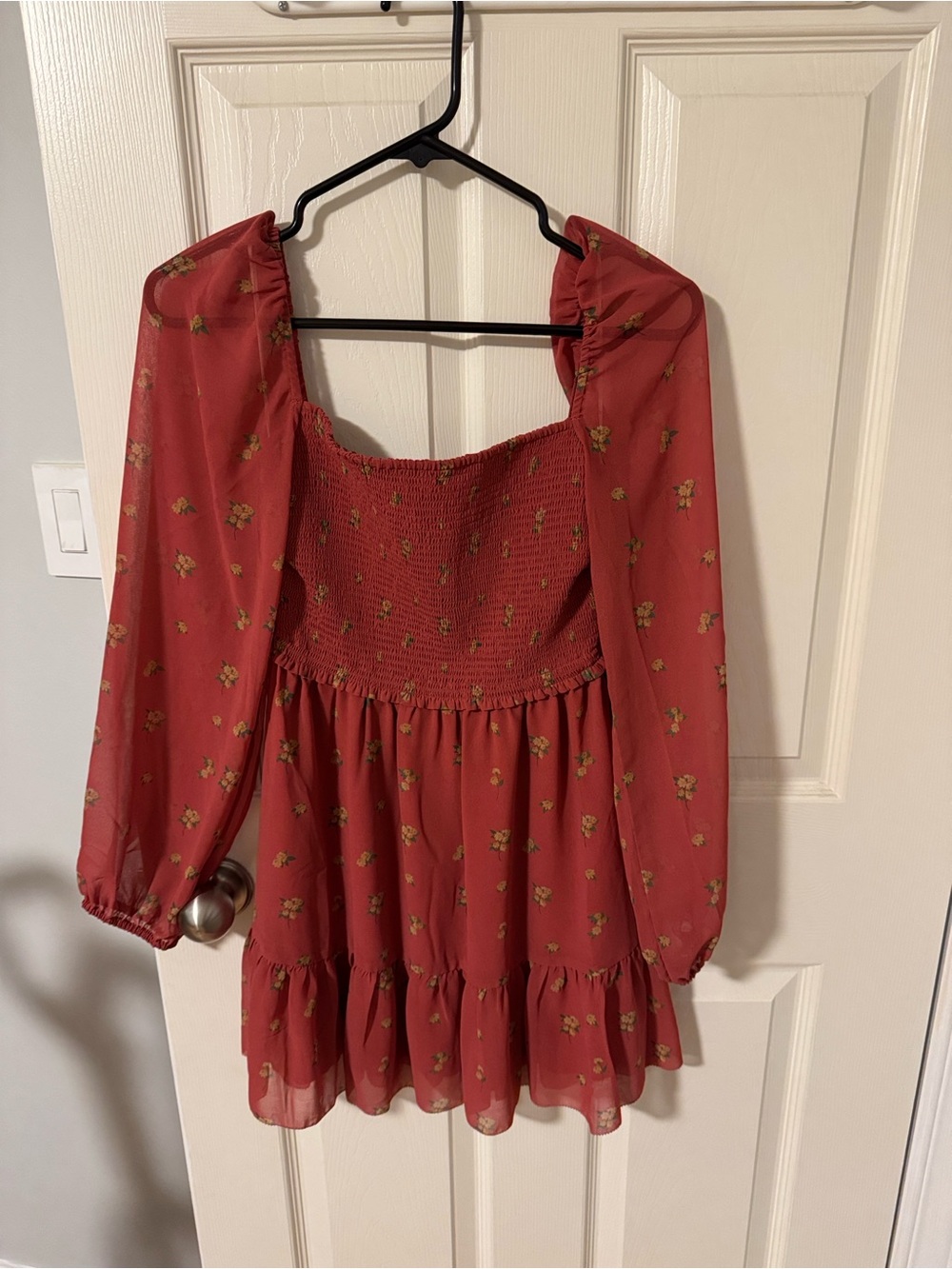 Wilfred Floral Square-Neck Mini Dress - Picture 1 of 2